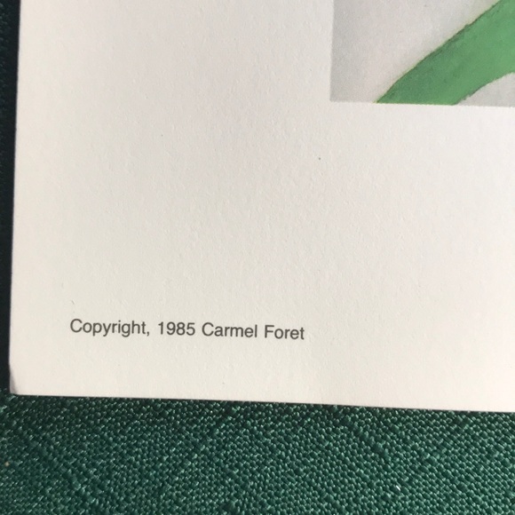 Beautiful 1985 Christmas Amaryllis Print - C.Foret - Picture 3 of 6